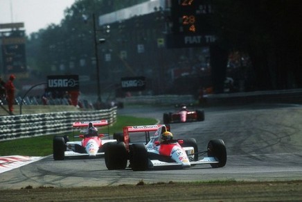 senna berger monza 1990