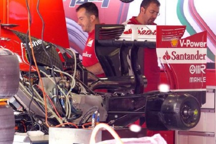 Ferrari F14 T power unit GP Spagna 2014