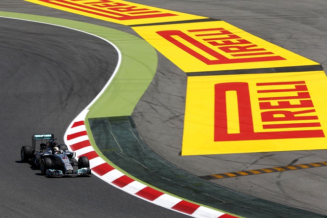 Pirelli Hamilton prove libere GP di Spagna 2014