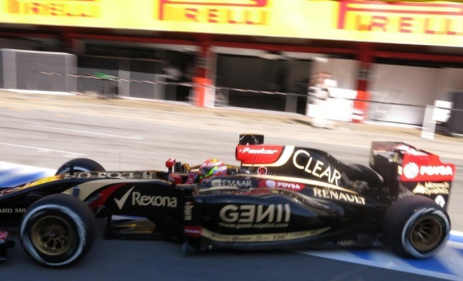 maldonado lotus 2014 barcellona test