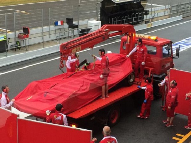 raikkonen ferrari 2014 barcellona