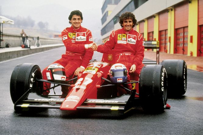 Alesi Prost Ferrari 1991