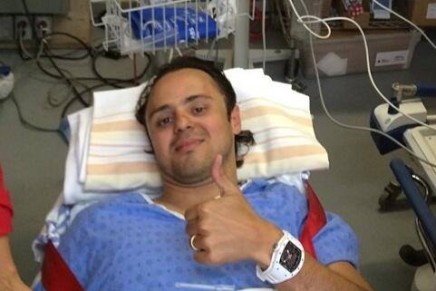 Felipe Massa ospedale Canada