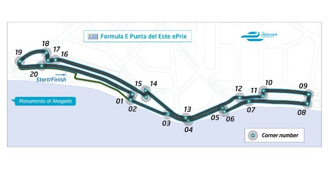 Formula E circuito Punta del Este ePrix