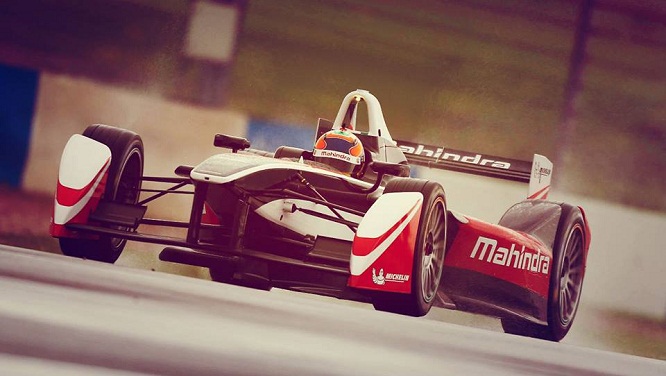 Formula E test Donington Mahindra