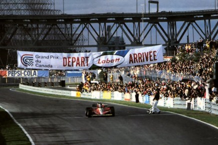 Gilles Villeneuve traguardo GP Canada 1978