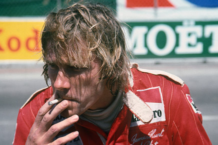 James Hunt smoking