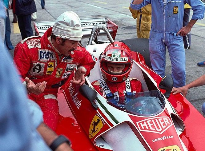 Regazzoni Lauda Ferrari