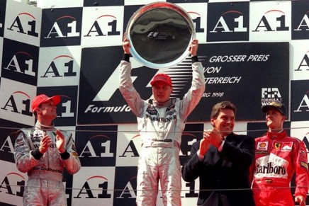 coulthard hakkinen schumacher  austria 1998