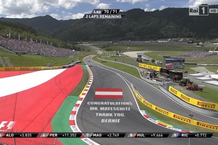 red bull ring messaggio ecclestone gp austria