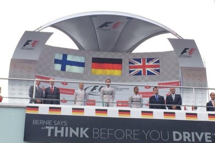 1 rosberg hamilton bottas podium GP Germania 2014