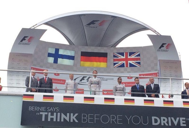 1 rosberg hamilton bottas podium GP Germania 2014