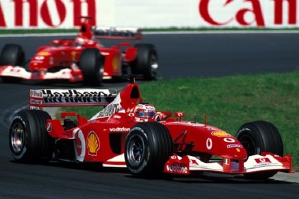 Barrichello Schumacher Hungaroring 2002