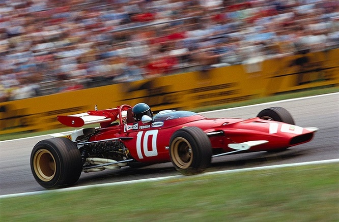 Jacky Ickx in his Ferrari