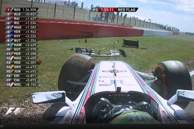 Massa-Crash_Silverstone-PL1-2014