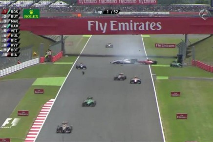 Raikkonen crash Silverstone