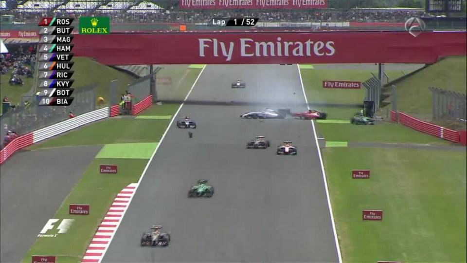 Raikkonen crash Silverstone