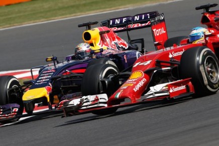 Vettel Alonso Silverstone 2014