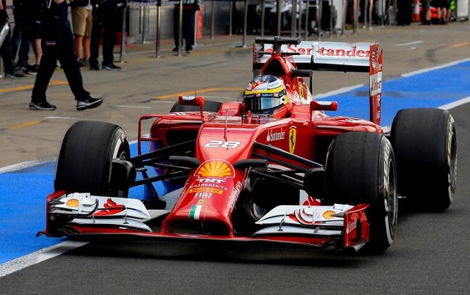 test silverstone 2014 Ferrari Pedro de la Rosa 1