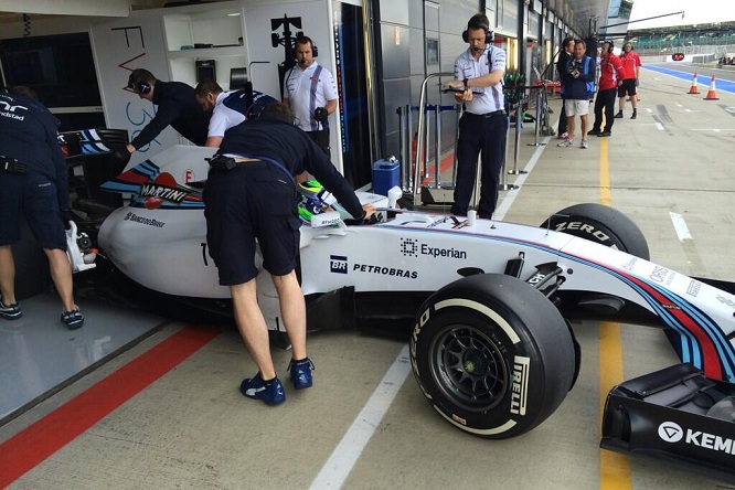 test silverstone 2014 Williams Felipe Massa 1