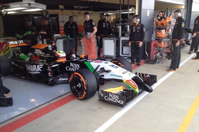 test silverstone 2014 force india perez