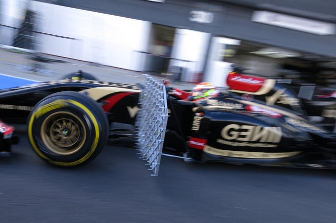 test silverstone 2014 lotus maldonado 1