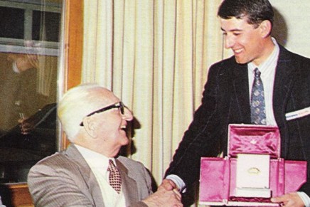 Enzo Ferrari Ivan Capelli 1985