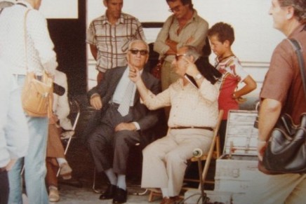 Enzo Ferrari Marcello Sabbatini a Fiorano test Villeneuve