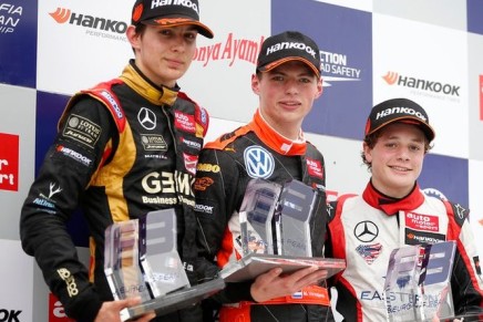 Euro F3 2014 Esteban Ocon Max Verstappen Santino Ferrucci