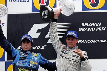 Fernando Alonso Kimi Raikkonen Spa Francorchamps 2005