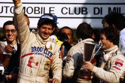 Jody Scheckter e Gilles Villeneuve Monza 1979 podio