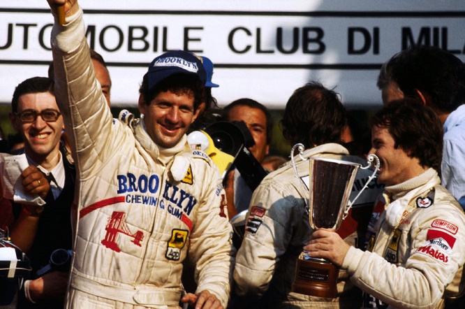 Jody Scheckter e Gilles Villeneuve Monza 1979 podio