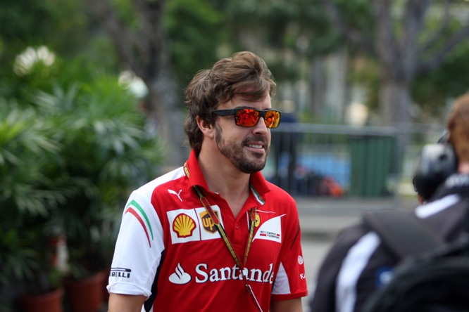 19.09.2014- Fernando Alonso (ESP) Scuderia Ferrari F14-T