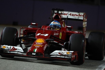 19.09.2014- Free Practice 2, Fernando Alonso (ESP) Scuderia Ferrari F14-T