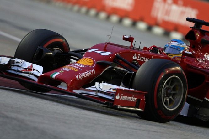 20.09.2014 - Free Practice 3, Fernando Alonso (ESP) Scuderia Ferrari F14-T