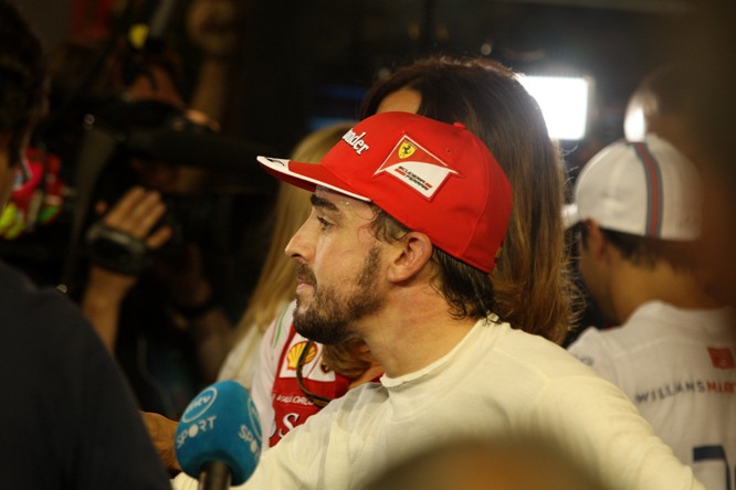 20.09.2014 - Qualifying, Fernando Alonso (ESP) Scuderia Ferrari F14-T