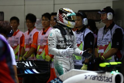 20.09.2014 - Qualifying, Lewis Hamilton (GBR) Mercedes AMG F1 W05 pole position