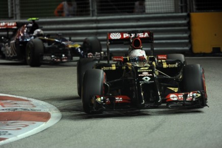 20.09.2014 - Qualifying, Romain Grosjean (FRA) Lotus F1 Team E22