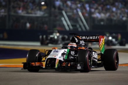 21.09.2014 - Race, Nico Hulkenberg (GER) Sahara Force India F1 VJM07