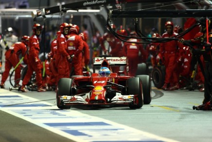 21.09.2014 - Race, Fernando Alonso (ESP) Scuderia Ferrari F14-T