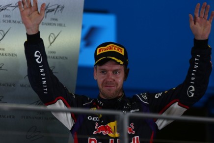 21.09.2014 - Race, 2nd position Sebastian Vettel (GER) Red Bull Racing RB10