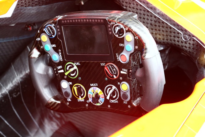 19.06.2014- The Steering wheel of Marussia F1 Team MR03