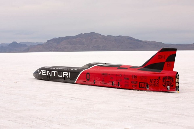 Record del mondo di velocità per il Venturi VBB-3 Streamliner