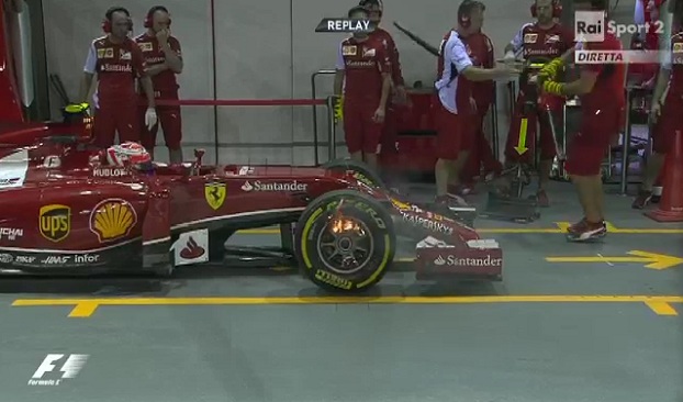 kimi raikkonen ferrari 2014 singapore