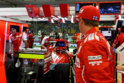 raikkonen singapore ferrari 2014