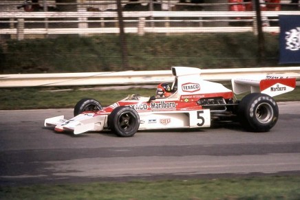 Emerson Fittipaldi McLaren M23 GP Gran Bretagna 1974