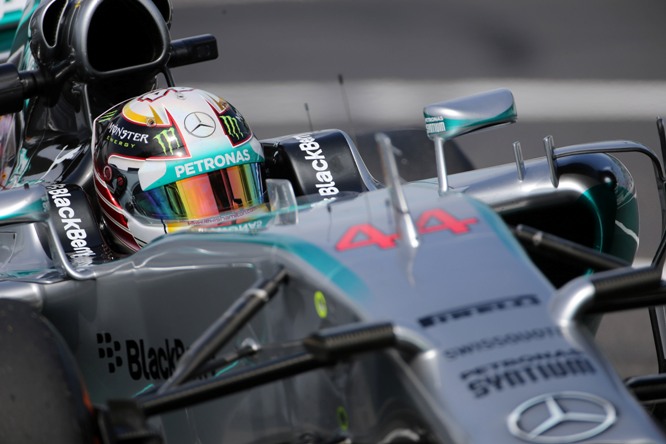 03.10.2014 - Free Practice 1, Lewis Hamilton (GBR) Mercedes AMG F1 W05