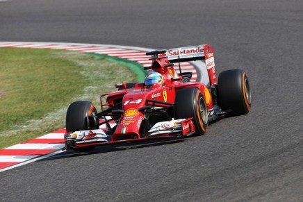 03.10.2014 - Free Practice 2, Fernando Alonso (ESP) Scuderia Ferrari F14-T