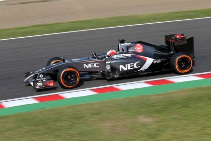 03.10.2014 - Free Practice 2, Adrian Sutil (GER) Sauber F1 Team C33