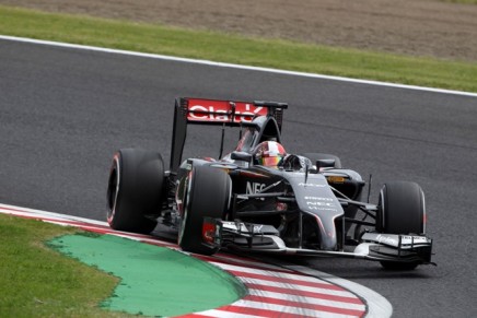 04.10.2014 - Free Practice 3, Adrian Sutil (GER) Sauber F1 Team C33